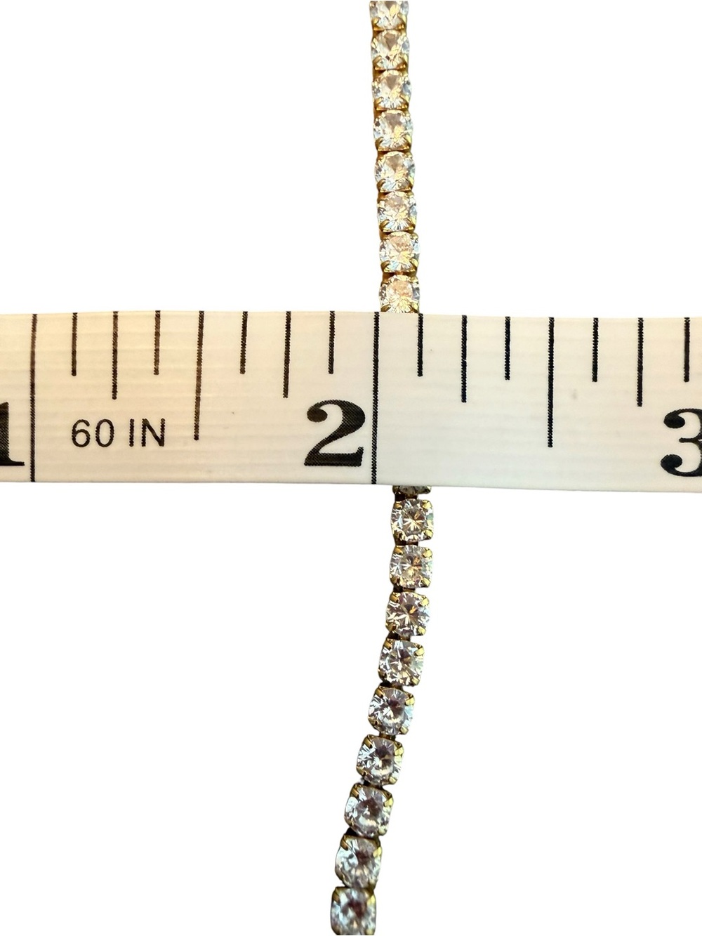NWOT Nordstrom Cubic Zirconia Gold Tennis Bracelet - Picture 5 of 5
